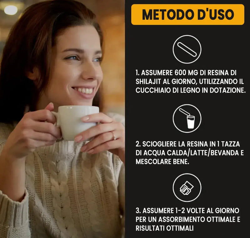 100% Shilajit puro 💎 Fonte di energia vitale dell'Himalaya